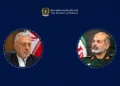 دیدار وزیر پیشنهادی وزارت دفاع با فرمانده کل سپاه /سردار وحیدی: اتکا به دانش بومی، اراده متخصصان و تداوم زنجیره تولید تجهیزات دفاعی از مؤلفه‌های مهم مقابله با تهدیدهای احتمالی دشمنان است