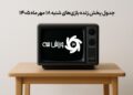 جدول پخش زنده بازی‌های شنبه 18 مهر